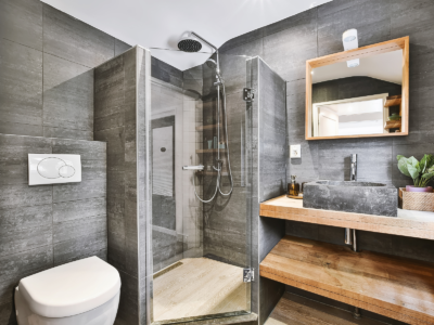 salle de bain moderne et design et rustique